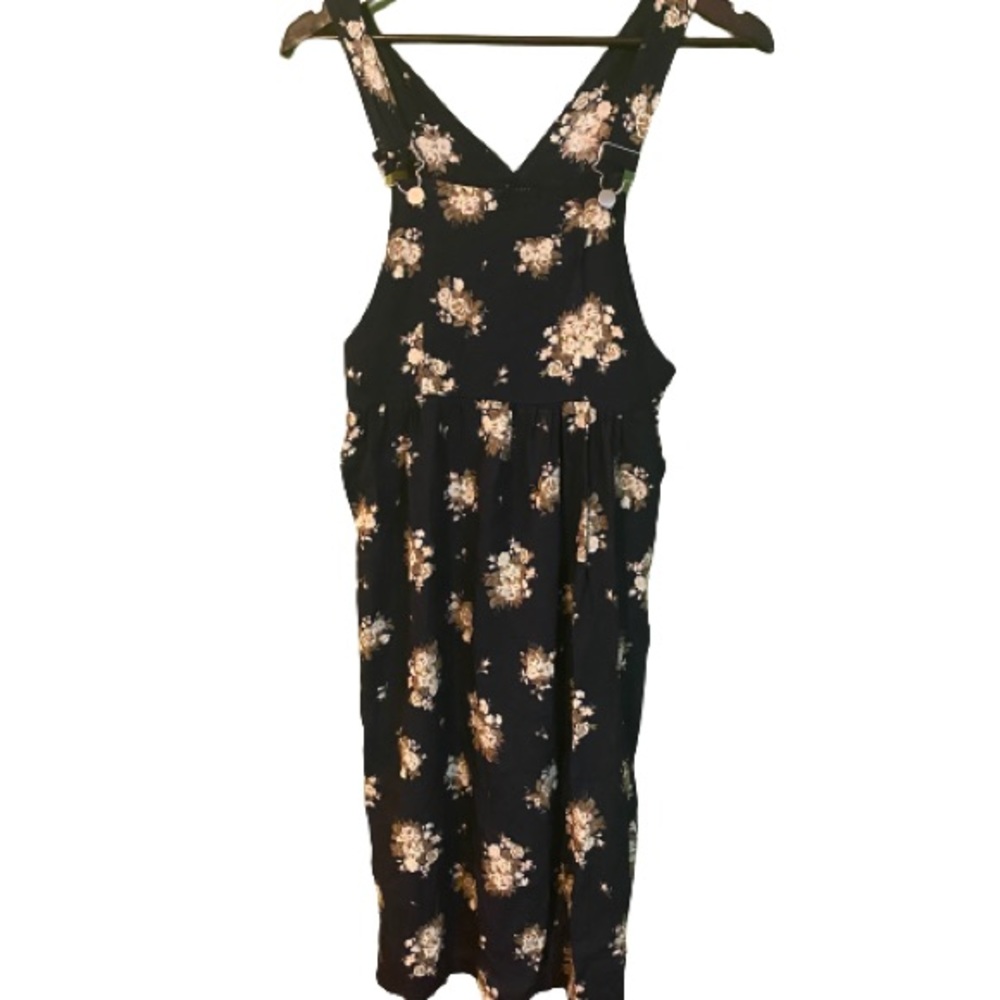 Vintage 90’s overalls style floral dress